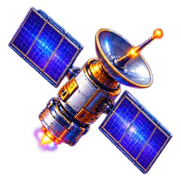 Satellite symbol art